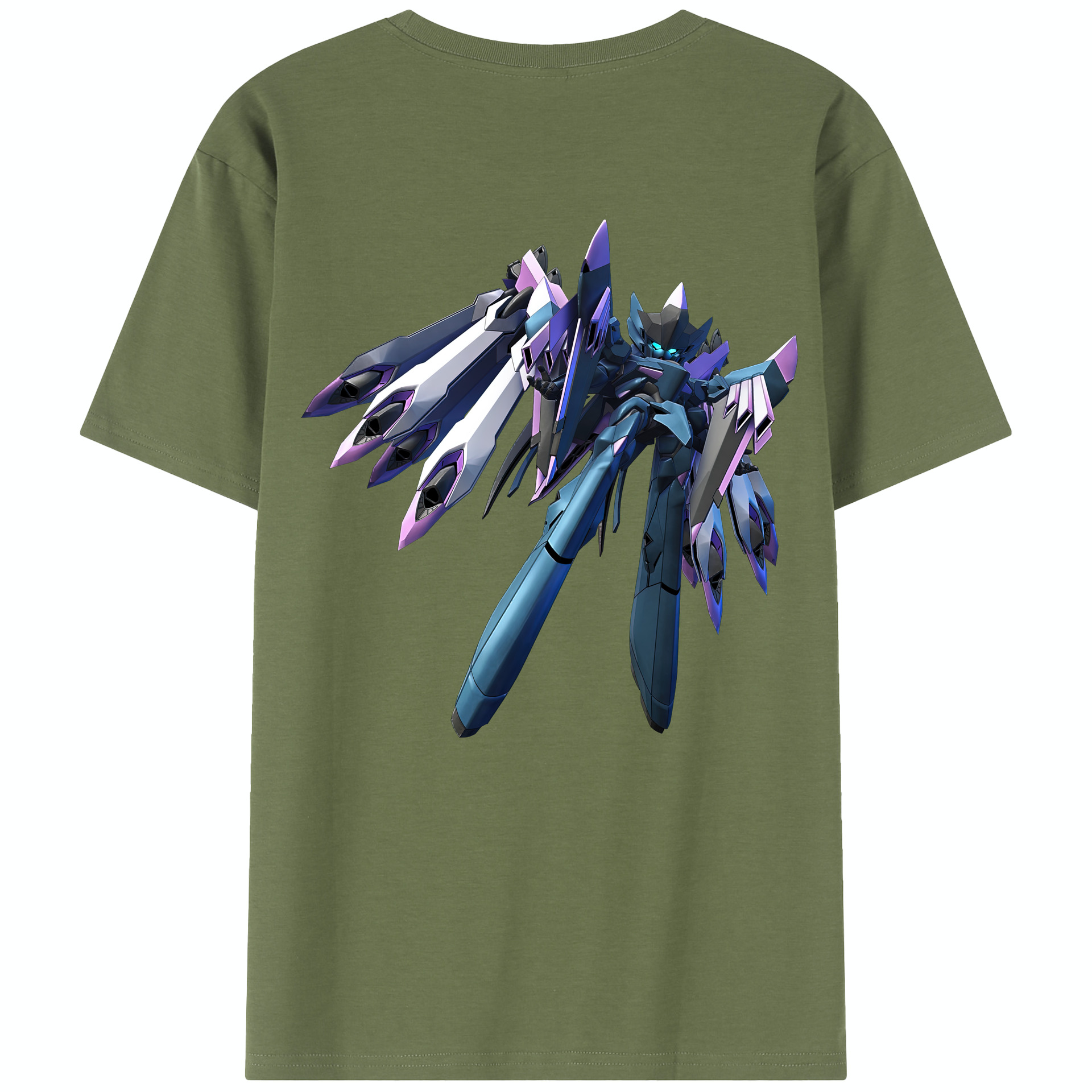 （画像用） 機動戦士ガンダム Mobile Suit Gundam 綿100％半袖Tシャツ（背面プリント）